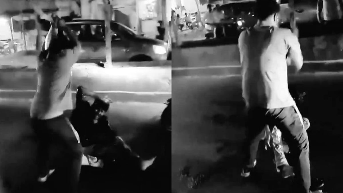 X/@pakkatelugunewz : Screengrab from the video of the incident | 